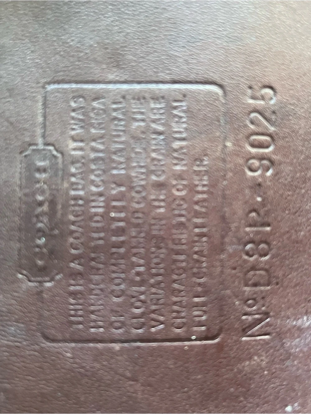 Coach Dark Brown Leather Shoulder Bag